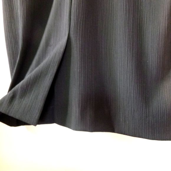 80s Around Town Dress Womens 14 Classic Modest Quiet Luxury Black Cream Midi - Picture 9 of 12